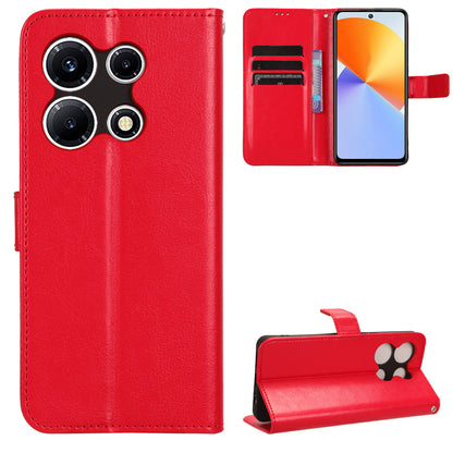For Infinix Note 30 VIP 5G X6710 Crazy Horse Texture Phone Stand Case PU Leather Wallet Cover