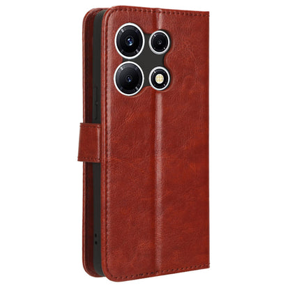 For Infinix Note 30 VIP 5G X6710 Crazy Horse Texture Phone Stand Case PU Leather Wallet Cover