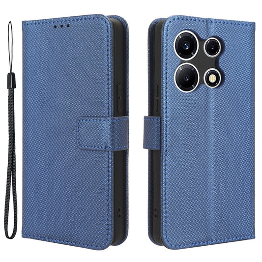 For Infinix Note 30 VIP 5G X6710 PU Leather Cell Phone Case Diamond Texture Wallet Stand Cover