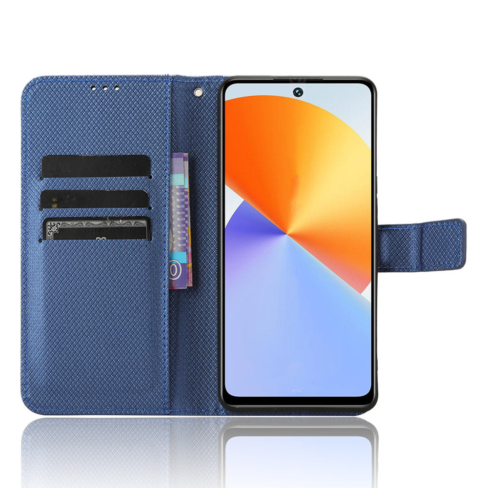 For Infinix Note 30 VIP 5G X6710 PU Leather Cell Phone Case Diamond Texture Wallet Stand Cover