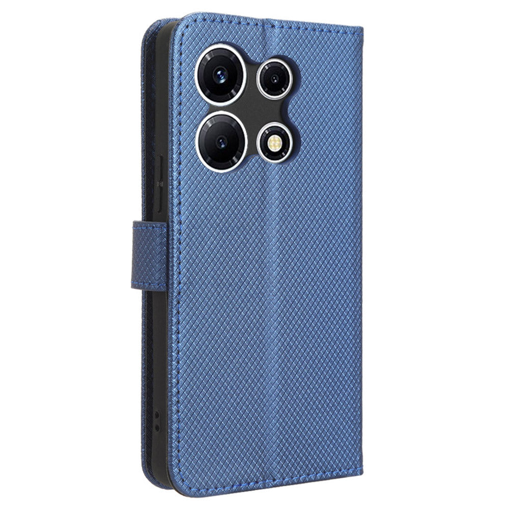 For Infinix Note 30 VIP 5G X6710 PU Leather Cell Phone Case Diamond Texture Wallet Stand Cover