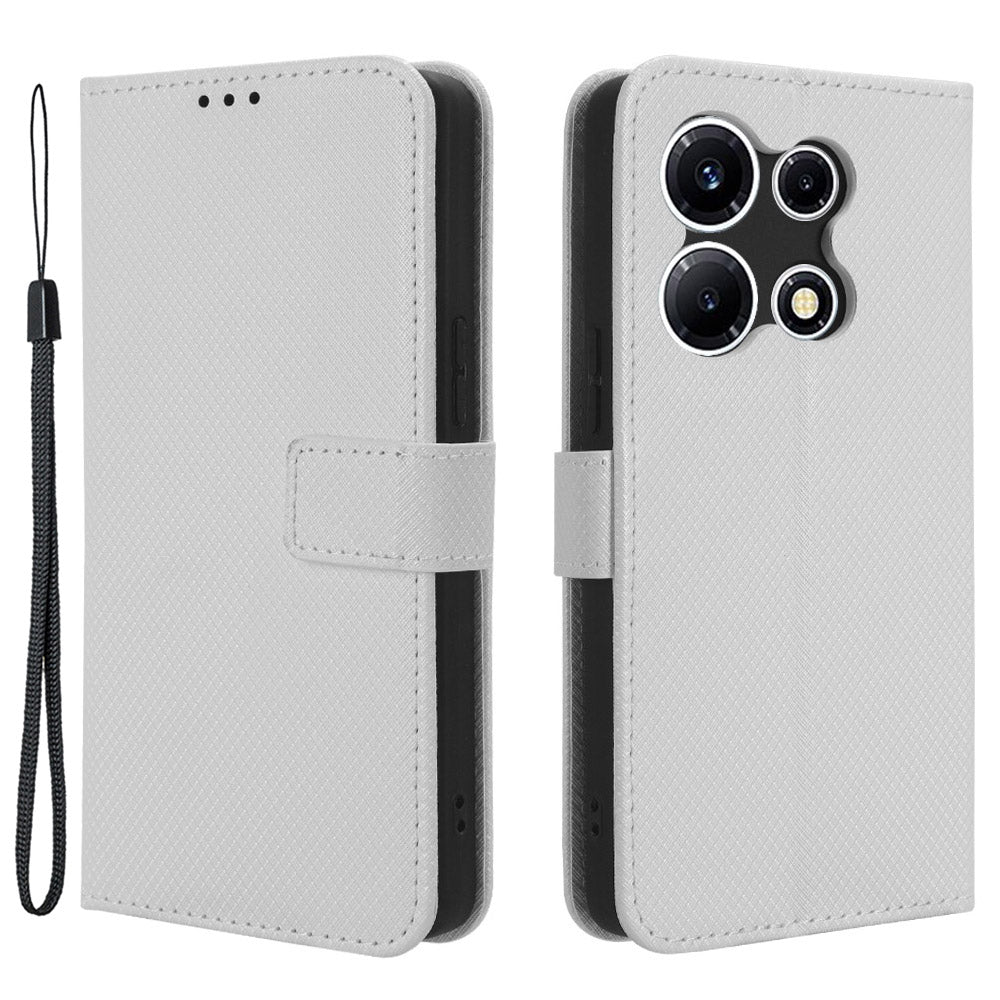 For Infinix Note 30 VIP 5G X6710 PU Leather Cell Phone Case Diamond Texture Wallet Stand Cover