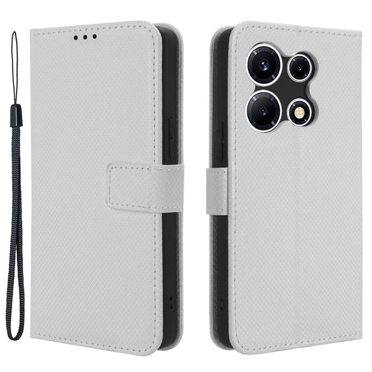 For Infinix Note 30 VIP 5G X6710 PU Leather Cell Phone Case Diamond Texture Wallet Stand Cover