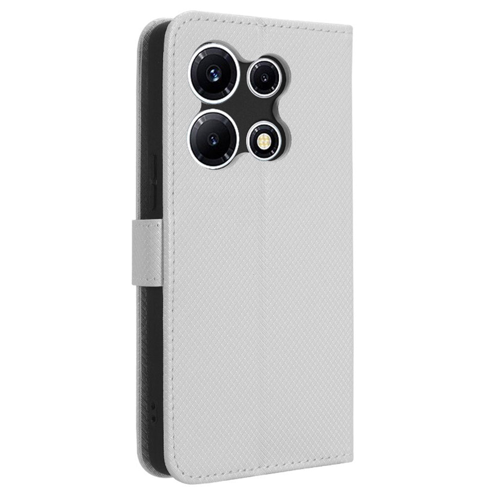 For Infinix Note 30 VIP 5G X6710 PU Leather Cell Phone Case Diamond Texture Wallet Stand Cover