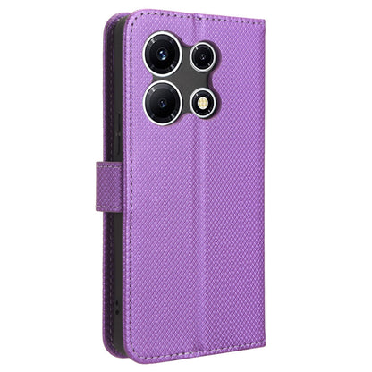 For Infinix Note 30 VIP 5G X6710 PU Leather Cell Phone Case Diamond Texture Wallet Stand Cover