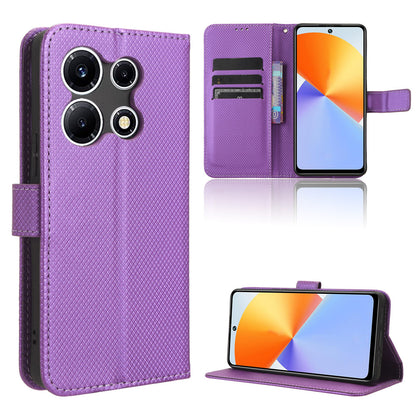 For Infinix Note 30 VIP 5G X6710 PU Leather Cell Phone Case Diamond Texture Wallet Stand Cover