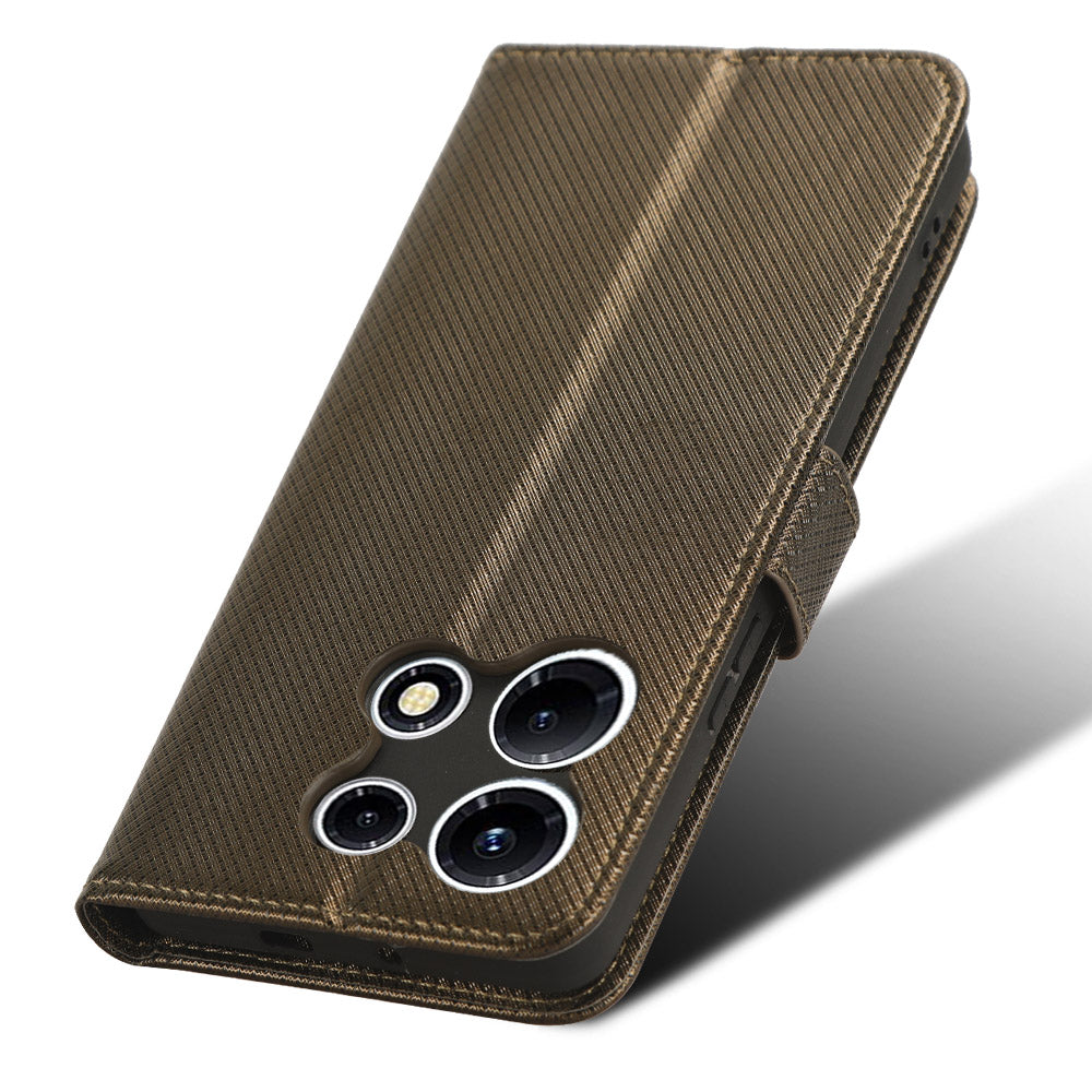 For Infinix Note 30 VIP 5G X6710 PU Leather Cell Phone Case Diamond Texture Wallet Stand Cover