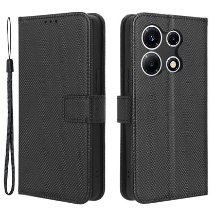 For Infinix Note 30 VIP 5G X6710 PU Leather Cell Phone Case Diamond Texture Wallet Stand Cover