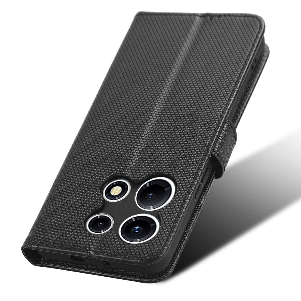 For Infinix Note 30 VIP 5G X6710 PU Leather Cell Phone Case Diamond Texture Wallet Stand Cover