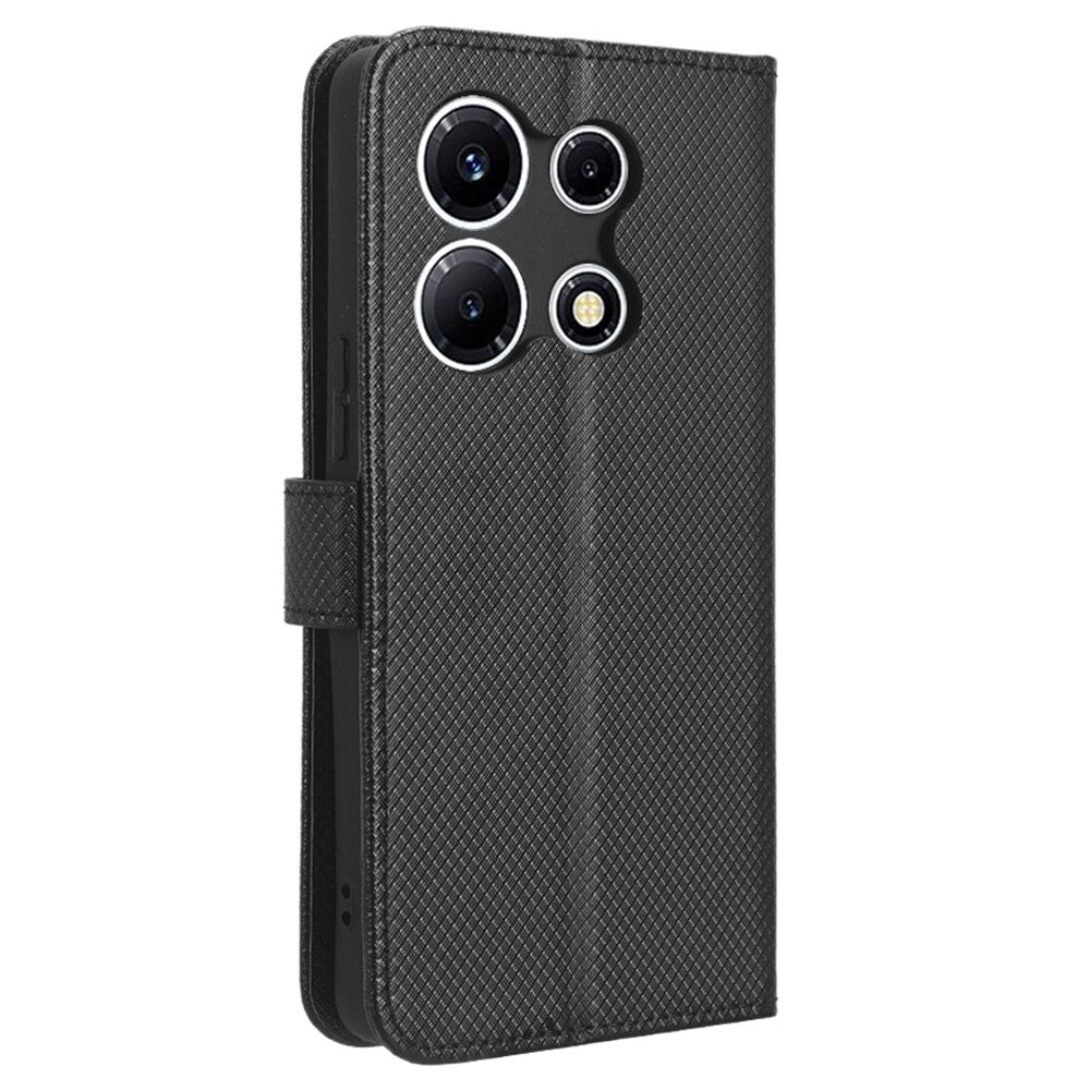 For Infinix Note 30 VIP 5G X6710 PU Leather Cell Phone Case Diamond Texture Wallet Stand Cover