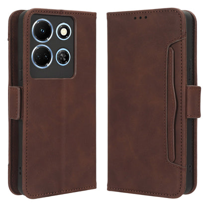 For Infinix Note 30 4G / X6833B / X6716B Anti-Scratch PU Leather Case Wallet Phone Stand Cover with Multiple Card Slots