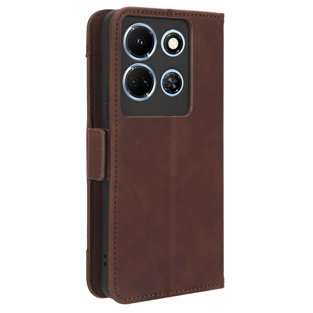 For Infinix Note 30 4G / X6833B / X6716B Anti-Scratch PU Leather Case Wallet Phone Stand Cover with Multiple Card Slots