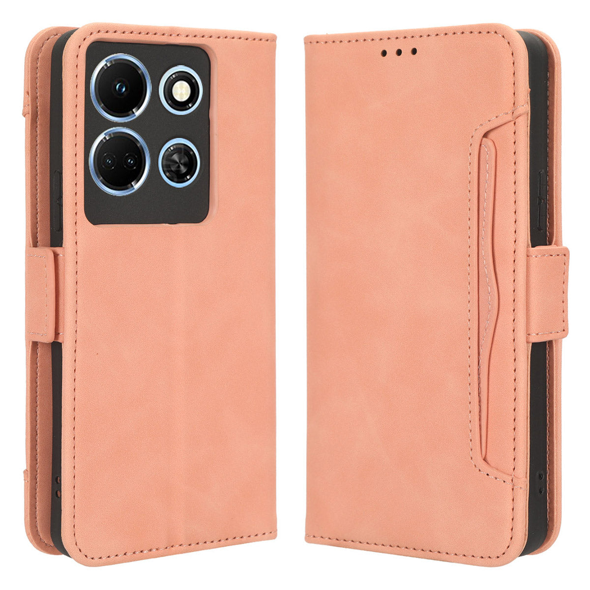 For Infinix Note 30 4G / X6833B / X6716B Anti-Scratch PU Leather Case Wallet Phone Stand Cover with Multiple Card Slots