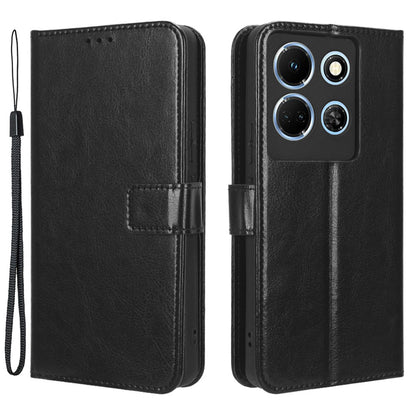 For Infinix Note 30 4G X6833B / X6716B Crazy Horse Texture Stand Case Leather Wallet Phone Cover
