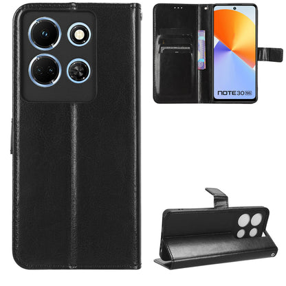 For Infinix Note 30 4G X6833B / X6716B Crazy Horse Texture Stand Case Leather Wallet Phone Cover