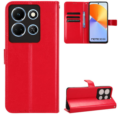 For Infinix Note 30 4G X6833B / X6716B Crazy Horse Texture Stand Case Leather Wallet Phone Cover