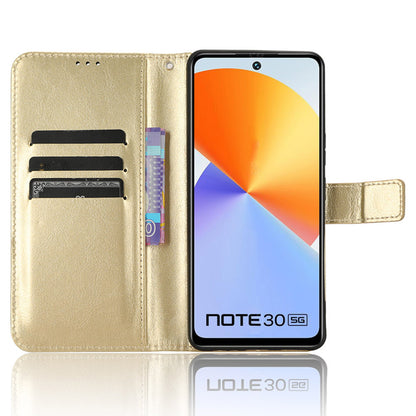 For Infinix Note 30 4G X6833B / X6716B Crazy Horse Texture Stand Case Leather Wallet Phone Cover