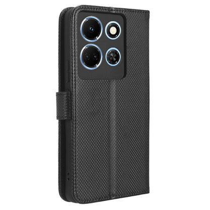 For Infinix Note 30 4G / X6833B / X6716B Wallet Shockproof Phone Case Diamond Texture PU Leather Stand Cover