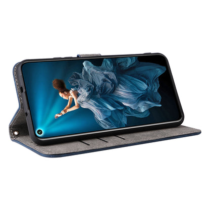 For Huawei nova 5T 4G / Honor 20 / 20S (For China) RFID Blocking Phone Case Wallet Stand PU Leather Cover with Strap