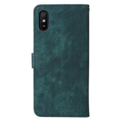 RFID Blocking Phone Case for Xiaomi Redmi 9A / 9AT / 9A Sport / 9i / 9i Sport , PU Leather Stand Flip Wallet Cover with Strap