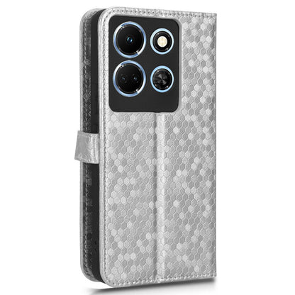 For Infinix Note 30 4G Dot Imprinted PU Leather Stand Case Wallet Phone Cover