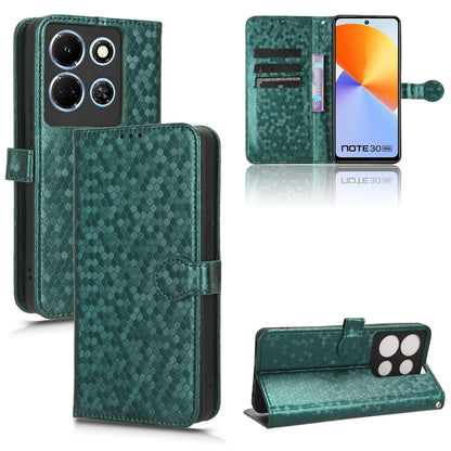 For Infinix Note 30 4G Dot Imprinted PU Leather Stand Case Wallet Phone Cover