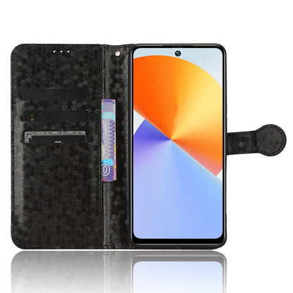 For Infinix Note 30 VIP 5G Phone Wallet Case Dot Imprinted Stand PU Leather Cover