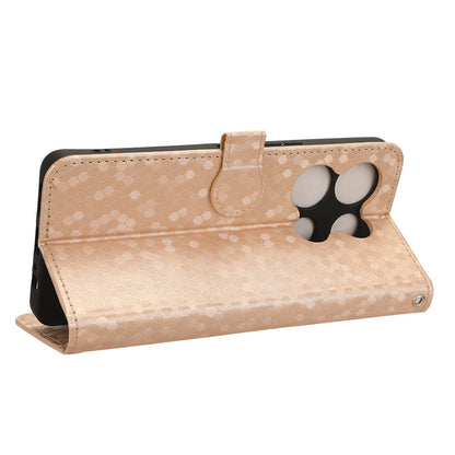 For Infinix Note 30 VIP 5G Phone Wallet Case Dot Imprinted Stand PU Leather Cover