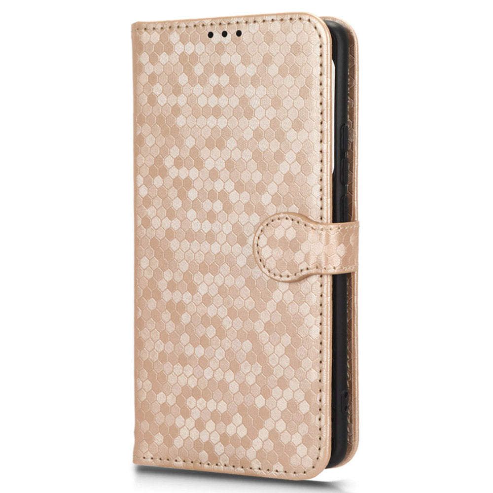 For Infinix Note 30 VIP 5G Phone Wallet Case Dot Imprinted Stand PU Leather Cover