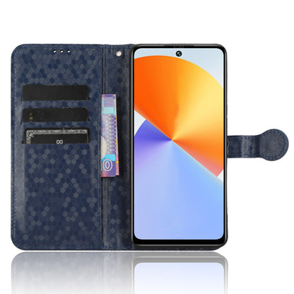 For Infinix Note 30 VIP 5G Phone Wallet Case Dot Imprinted Stand PU Leather Cover