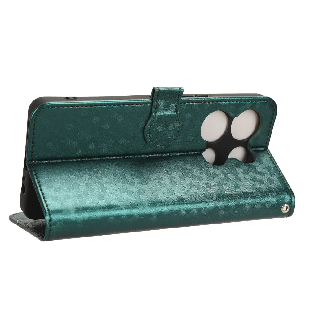 For Infinix Note 30 VIP 5G Phone Wallet Case Dot Imprinted Stand PU Leather Cover