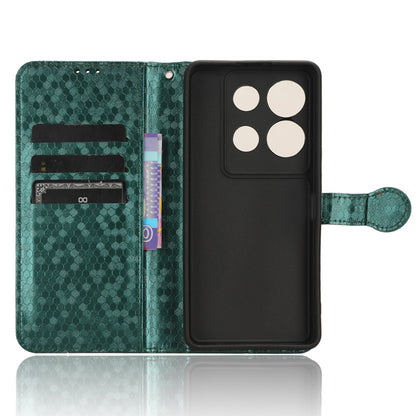 For Infinix Note 30 VIP 5G Phone Wallet Case Dot Imprinted Stand PU Leather Cover