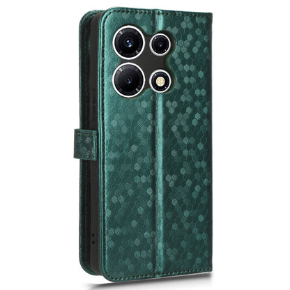 For Infinix Note 30 VIP 5G Phone Wallet Case Dot Imprinted Stand PU Leather Cover