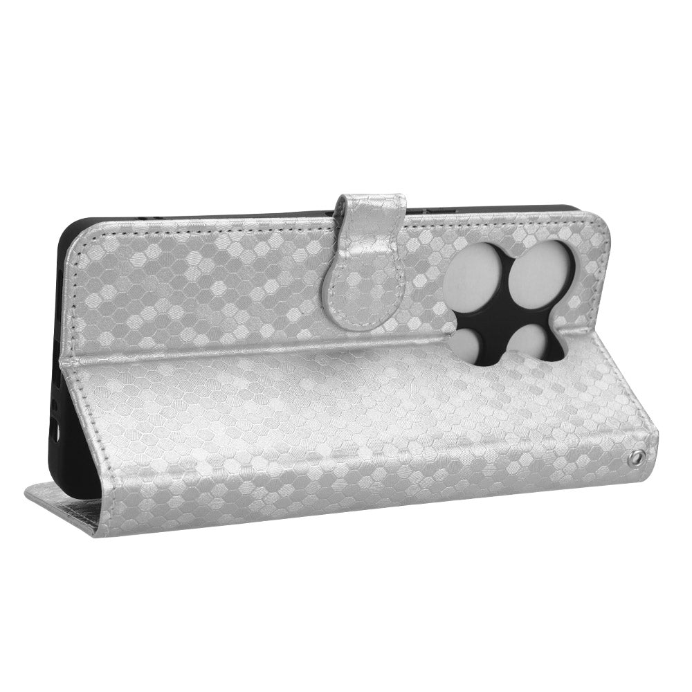 For Infinix Note 30 VIP 5G Phone Wallet Case Dot Imprinted Stand PU Leather Cover