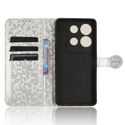 For Infinix Note 30 VIP 5G Phone Wallet Case Dot Imprinted Stand PU Leather Cover