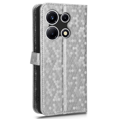 For Infinix Note 30 VIP 5G Phone Wallet Case Dot Imprinted Stand PU Leather Cover