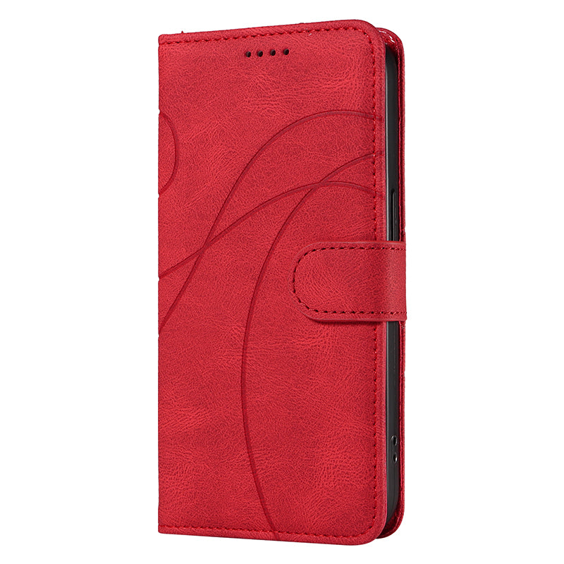 For Samsung Galaxy A13 4G / 5G Wallet Phone Cover PU Leather Imprinted Line Case with Stand