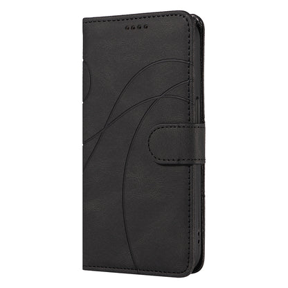 For Samsung Galaxy A13 4G / 5G Wallet Phone Cover PU Leather Imprinted Line Case with Stand