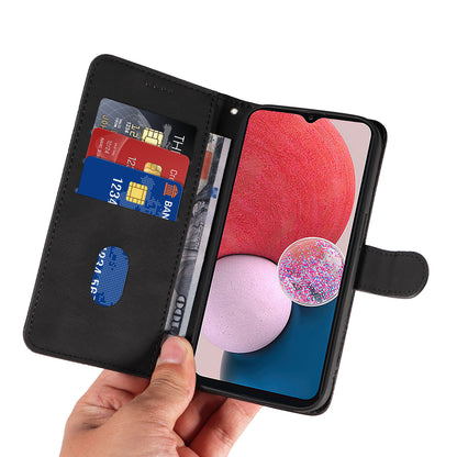 For Samsung Galaxy A13 4G / 5G Wallet Phone Cover PU Leather Imprinted Line Case with Stand