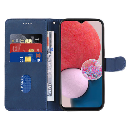 For Samsung Galaxy A13 4G / 5G Wallet Phone Cover PU Leather Imprinted Line Case with Stand