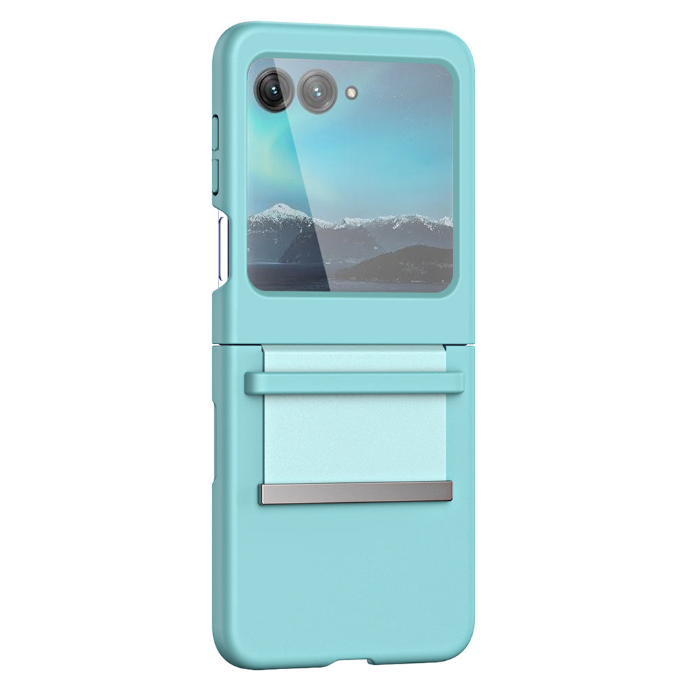 For Motorola Razr 40 Ultra 5G PU Leather + Hard PC Phone Case Retractable Strap Hinge Protection Cover