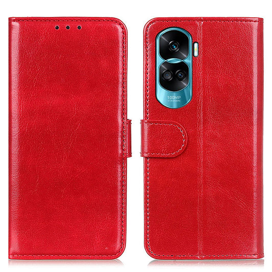For Honor 90 Lite 5G / X50i PU Leather Cell Phone Case Stand Crazy Horse Texture Cover Wallet