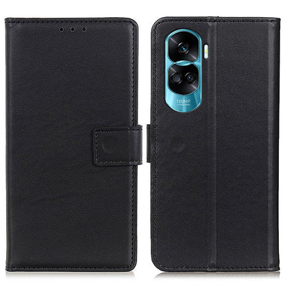 For Honor 90 Lite 5G / X50i Dustproof Cover Shockproof Wallet Stand Textured PU Leather Phone Case