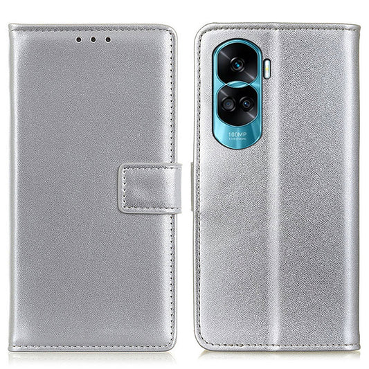 For Honor 90 Lite 5G / X50i Dustproof Cover Shockproof Wallet Stand Textured PU Leather Phone Case