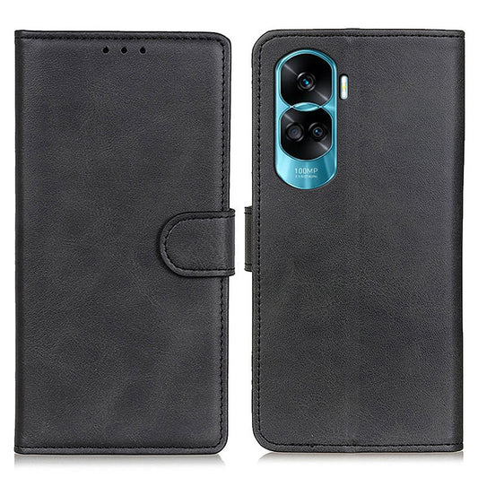 For Honor 90 Lite 5G / X50i Anti-Scratch PU Leather Phone Case Cowhide Texture Stand Wallet Shell Cover