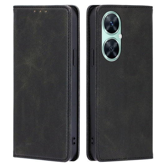 For Huawei Enjoy 60 Pro / Nova 11i / Maimang 20 Slim-Fit Calf Texture Leather Shell Stand Wallet Phone Case Cover