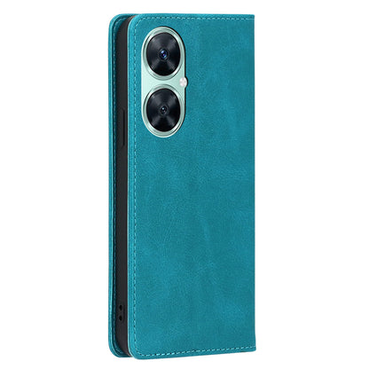 For Huawei Enjoy 60 Pro / Nova 11i / Maimang 20 Slim-Fit Calf Texture Leather Shell Stand Wallet Phone Case Cover