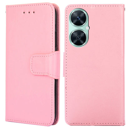 For Huawei Enjoy 60 Pro / Nova 11i / Maimang 20 Wallet Stand Case Anti-scratch Textured PU Leather Phone Cover