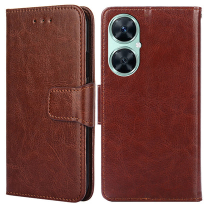 For Huawei Enjoy 60 Pro / Nova 11i / Maimang 20 Wallet Stand Case Anti-scratch Textured PU Leather Phone Cover