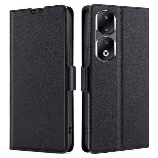 For Honor 90 Pro Phone Stand Case PU Leather Shockproof Card Slot Design Phone Cover